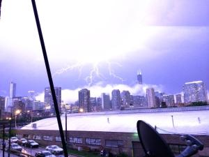 Lightning over Chicago